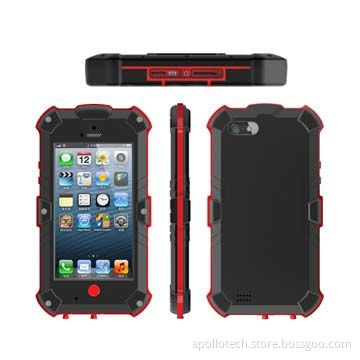 Waterproof Cases for iPhone 5, with Drop-proof Design, PC Raw Material